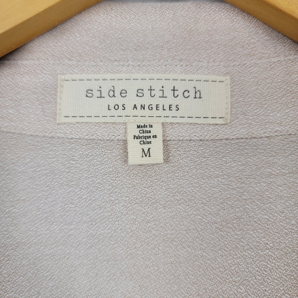 🆕️Side Stitch Los Angeles Soft Flowy Longsleeve Button-up Shirt - Picture 2 of 7